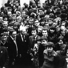 Академик А.Н.Колмогоров с учениками (1978)